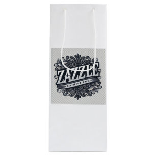  Stylish Zazzle Store Logo Wine Gift Bag