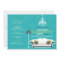 Stylish Zebra Decor Bachelorette Invite (aqua)
