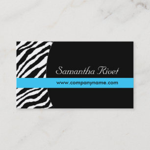 Stylish Zebra Print Business Cards