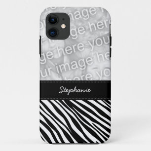 Stylish Zebra Print Custom Photo iPhone 5 Case