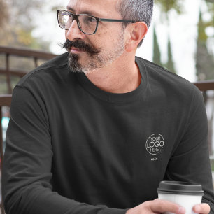 Stylishly Elegant Company Branded Logo Long-Sleeve T-Shirt