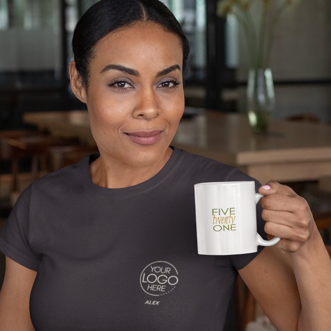 Stylishly Elegant Company Branded Logo  T-Shirt (Creator Uploaded)