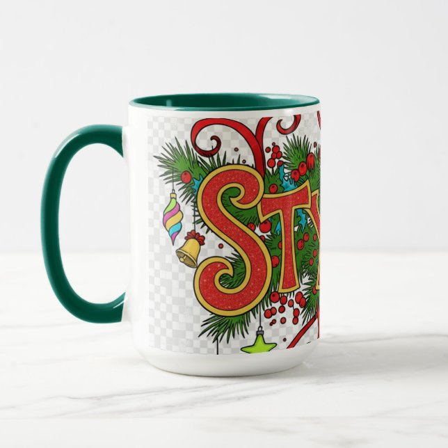 Stylist Beautician- Cute Festive Professionals Mug (Left)