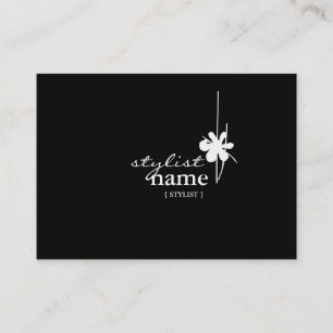Stylist Black Chubby Appointment Card