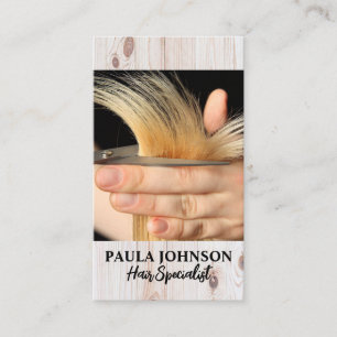 Stylist Cutting Hair Beauty Business Card