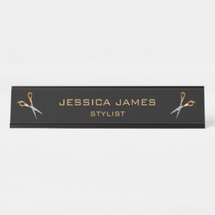 Stylist Desk Name Plate