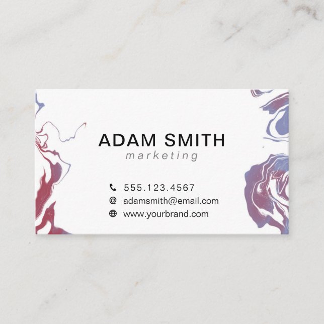Stylist Editable Business Card Template (Front)
