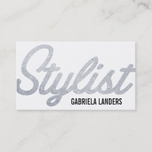 Stylist Glitter Script (appointment card) Appointment Card