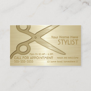 Stylist Gold Business Card