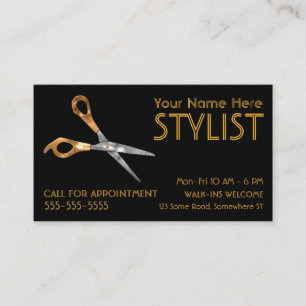 Stylist Gold Business Card