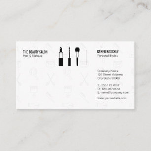 Stylist Hair and Makeup Business Card