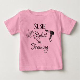 Stylist in Training Baby Romper Salon Beautician Baby T-Shirt