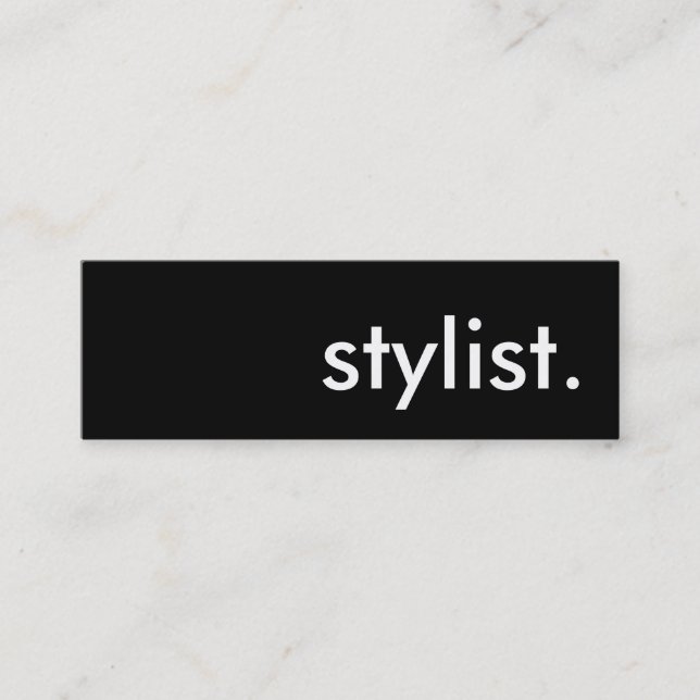stylist. mini business card (Front)