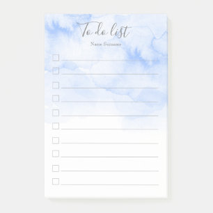 Stylist, Modern, Girly, Watercolor, to do list Post-it Notes