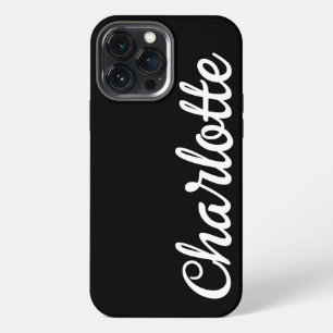 Stylist Modern Monogram Minimal Black colour luxur iPhone 13 Pro Max Case