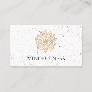 Stylist Natural Pattern Speckled Texture Business Card