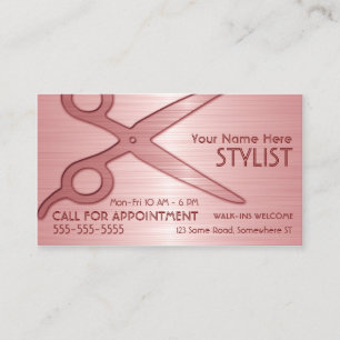 Stylist Pink Business Card