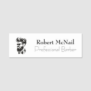 Stylist Professional Barber Name Tag