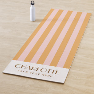 Stylist Stripes Personalised gifts Monogram Logo Y Yoga Mat