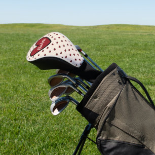 Stylist Sweet Heart Personalised gifts template Golf Head Cover