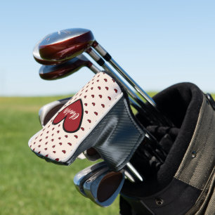 Stylist Sweet Heart Personalised gifts template Golf Head Cover