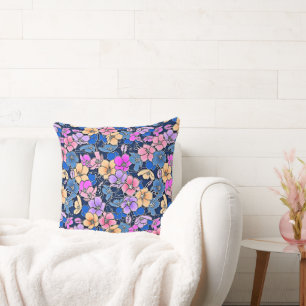 Stylistic Floral Pattern 46 Cushion
