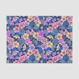 Stylistic Floral Pattern 46 Tissue Paper