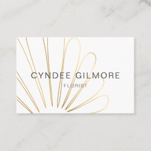Stylistic flower business card