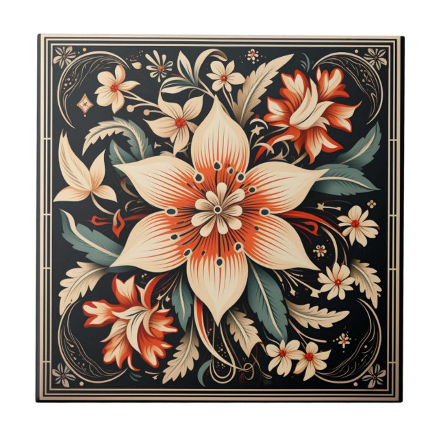 Stylistic Flower Tile (Front)