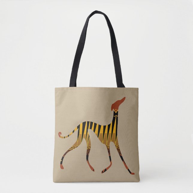 Stylized Azawakh Tote Bag (Front)