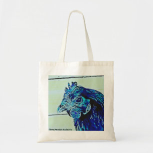 Stylized Chicken #1 purple Tote Bag