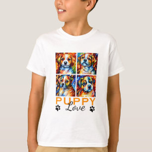 Stylized Cute Puppies T-Shirt