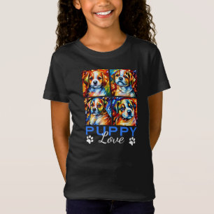 Stylized Cute Puppies T-Shirt