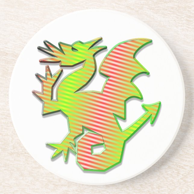 Stylized Dragon Coaster (Front)