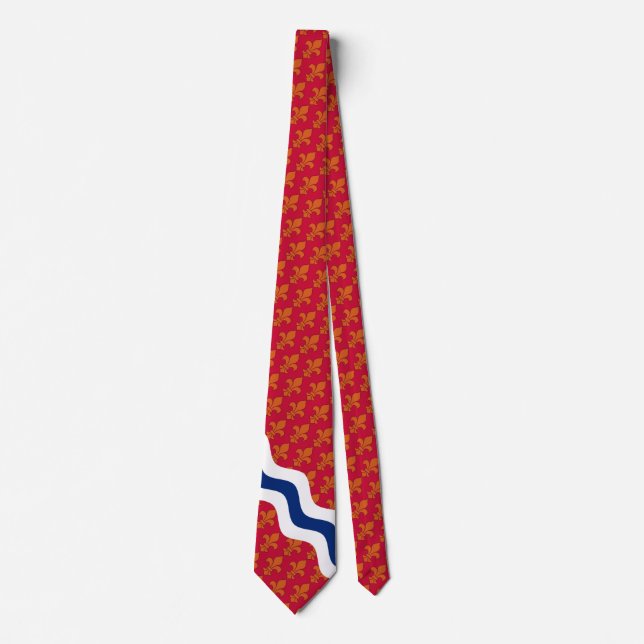 Stylized flag theme of St. Louis, Missouri Tie (Front)
