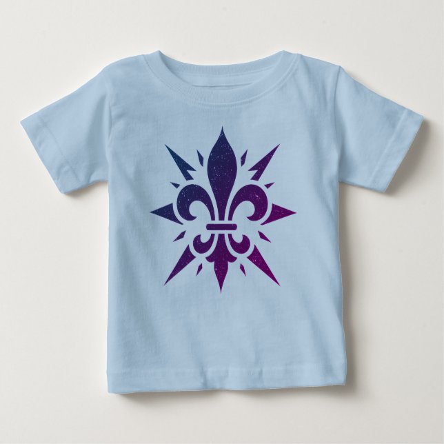 "Stylized Fleur-de-lis"  Baby T-Shirt (Front)
