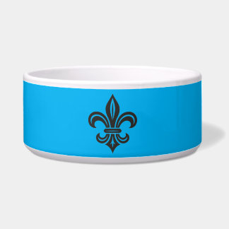 "Stylized Fleur-de-lis" Ceramic Pet Bowl