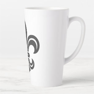 "Stylized Fleur-de-lis" Latte Mug