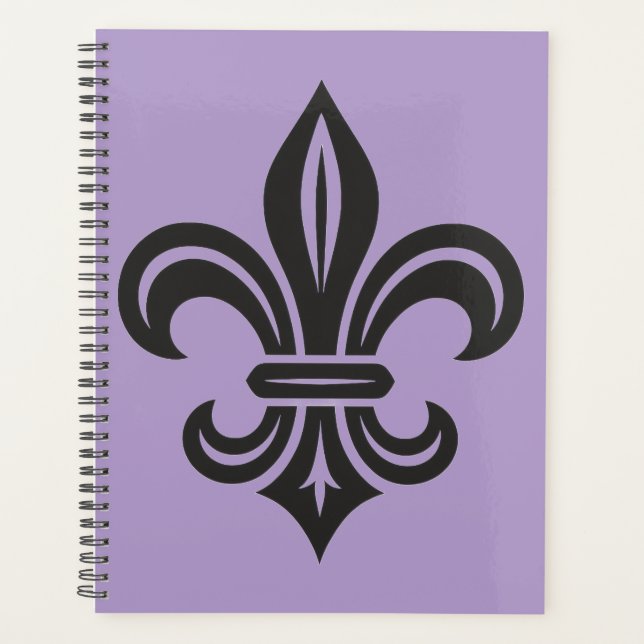 "Stylized Fleur-de-lis" Planner (Front)