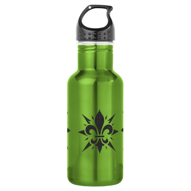 "Stylized Fleur-de-lis" Water Bottle (Front)