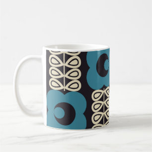 Stylized Flowers: Modern Vintage Geometric. Coffee Mug