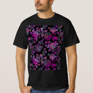 Stylized Flowers T-Shirt