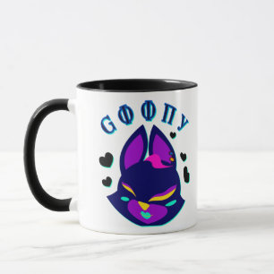 stylized fox-cat hybrid  mug