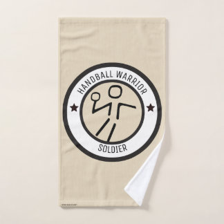 STYLIZED HANDBALL PLAYER HAND TOWEL