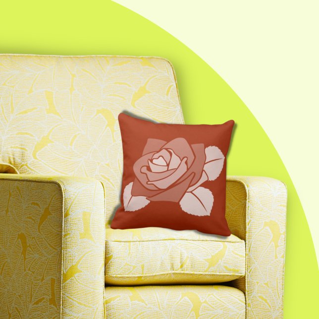 Stylized Orange Rose Blossom Cushion (Creator Uploaded)
