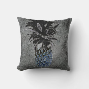 Stylized Pineapple Cushion Throw Pillow