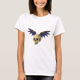 Stylized Skull with Angular Colorful Wings T-Shirt