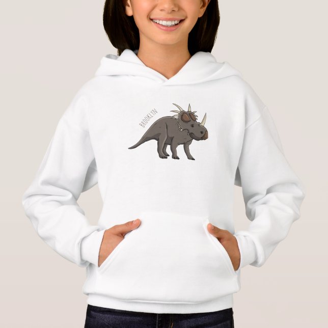 Styracosaurus cartoon illustration (Front)