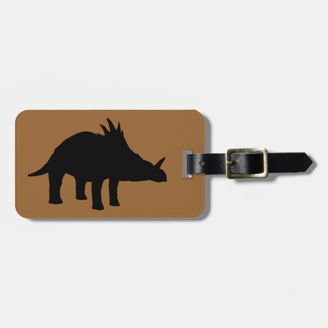 Styracosaurus Dino Dinosaur Luggage Tag (Front Horizontal)