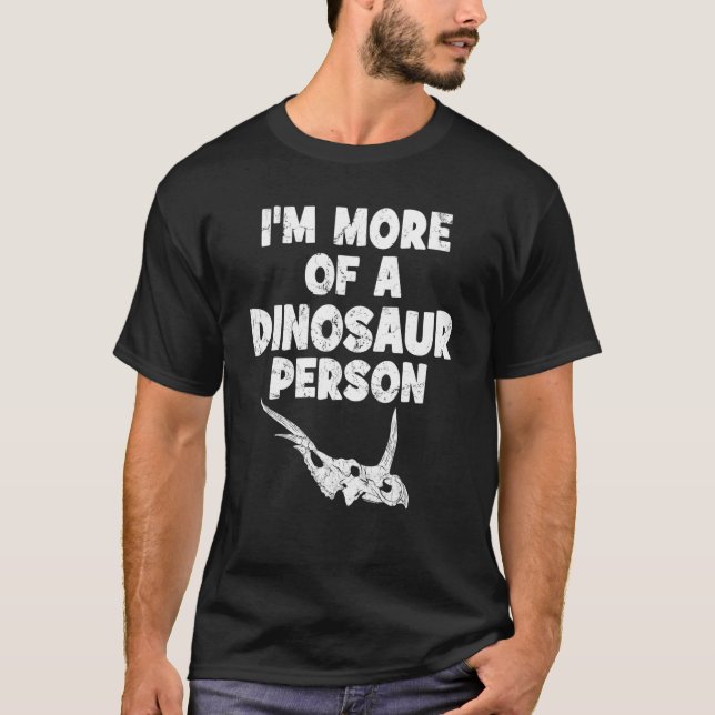 Styracosaurus Fossil Skull Dinosaur Bones T-Shirt (Front)